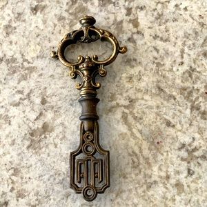 Antique brass key